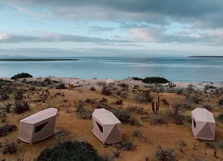glamping en bahia magdalena, puerto san carlos